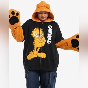 NWT Hot Topic Garfield oversized cosplay hoodie size 3X